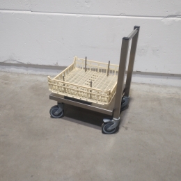 Cart for dishwasher baskets